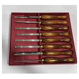 8-piece high-speed steel woodturning chisel set