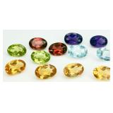 12 Mixed Gemstones