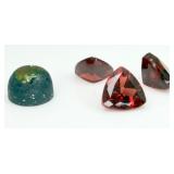 4 Gemstones: Garnets & Crystal Opal