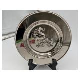 Vintage Peanuts Snoopy Silver Baby Plate UFS