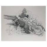 2/100 Signed & Dated Lithograph ï¿½Alligatorï¿½