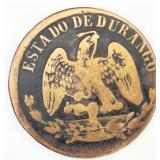 Scarce 1872 ï¿½Sufragio Libreï¿½ State of Durango