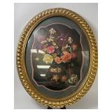 Vtg Homco "The Flowers of Summer" Framed Print
