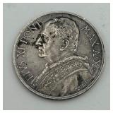 1931 Vatican City 5 Lire 83.5% Silver Coin