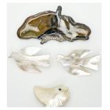 4 VTG Brooch/Pins