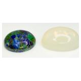 2 Gemstones: Azurmala & Fire Opal