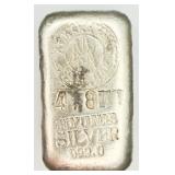 Rare VTG Alaska Mint Assay Bar Silver Bar 4.8 oz