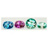 4 Quench-Cracked & Dyed Quartz
