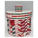 VTG  Dorr Eddy Christmas Candy Cane Cookie Jar