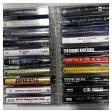20 Misc Music Cassettes w/ Storage Case