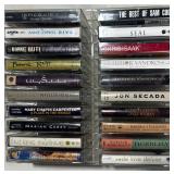 20 Misc Music Cassettes w/ Storage Case