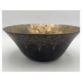 Vintage Hand-hammered Brass Singing Bowl Thailand