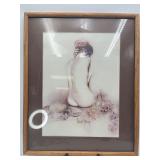 Vintage Sara Moon Matted & Framed Nude Art Print