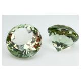 2 Prasiolite Gemstones