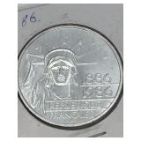 B.U. Republic Francaise 1886-1986 100 Francs Coin