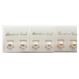 3 Pairs Freshwater Pearl Studs