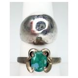 2 Sterling Silver Rings