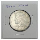 1964-D Kennedy Silver Half Dollar