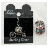 Sterling Silver Cinderella Charm & Single Earring