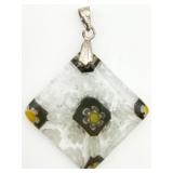 Murano Glass Millefiori Square Pendant