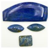 4 Lapis Lazuli Cabochons