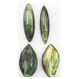 4 Labradorite Cabochons