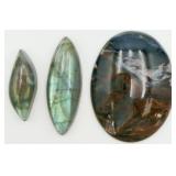 3 Cabochon Stones