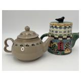 2 Charming, Collectible Ceramic Teapots