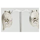 Beautiful Silver-tone VTG Clip-ons