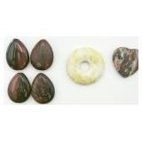 6 Natural Stones/Jewelry Made