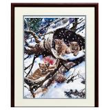 DiSalvo Cougar Cubs Print 528/1000 Framed