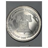 1985 A-Mark One Troy Ounce .999 Pure Silver Round