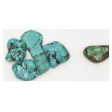 5 Turquoise Nuggets & 1 Royston Turquoise Nugget