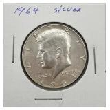 1964 Kennedy 90% Silver Half Dollar