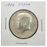 1964 Kennedy 90% Silver Half Dollar