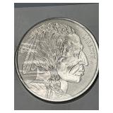 One Troy Ounce .999 Fine Silver Buffalo Round
