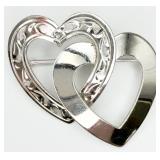 Sterling Silver Heart Pin/Brooch