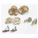 4 VTG Clip-on Earrings