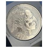 One Troy Ounce .999 Fine Silver Buffalo Round