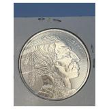 One Troy Ounce .999 Fine Silver Buffalo Round