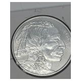 One Troy Ounce .999 Fine Silver Buffalo Round