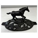 Cast Iron Horse Trivet & Oval Pan