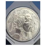 One Troy Ounce .999 Fine Silver Buffalo Round