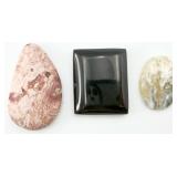 3 Polished Stones Ready for Jewelry