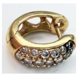 Single 18K & Diamond Earring