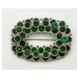 Antique Layered Oval Pin