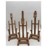 3-Wooden Tabletop H-frame Easels