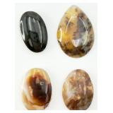 4 Polished Stones Ready for Jewelry