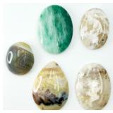 5 Polished Stones Ready for Jewelry