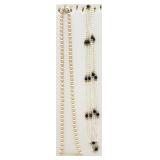 2 Faux Pearl Necklaces